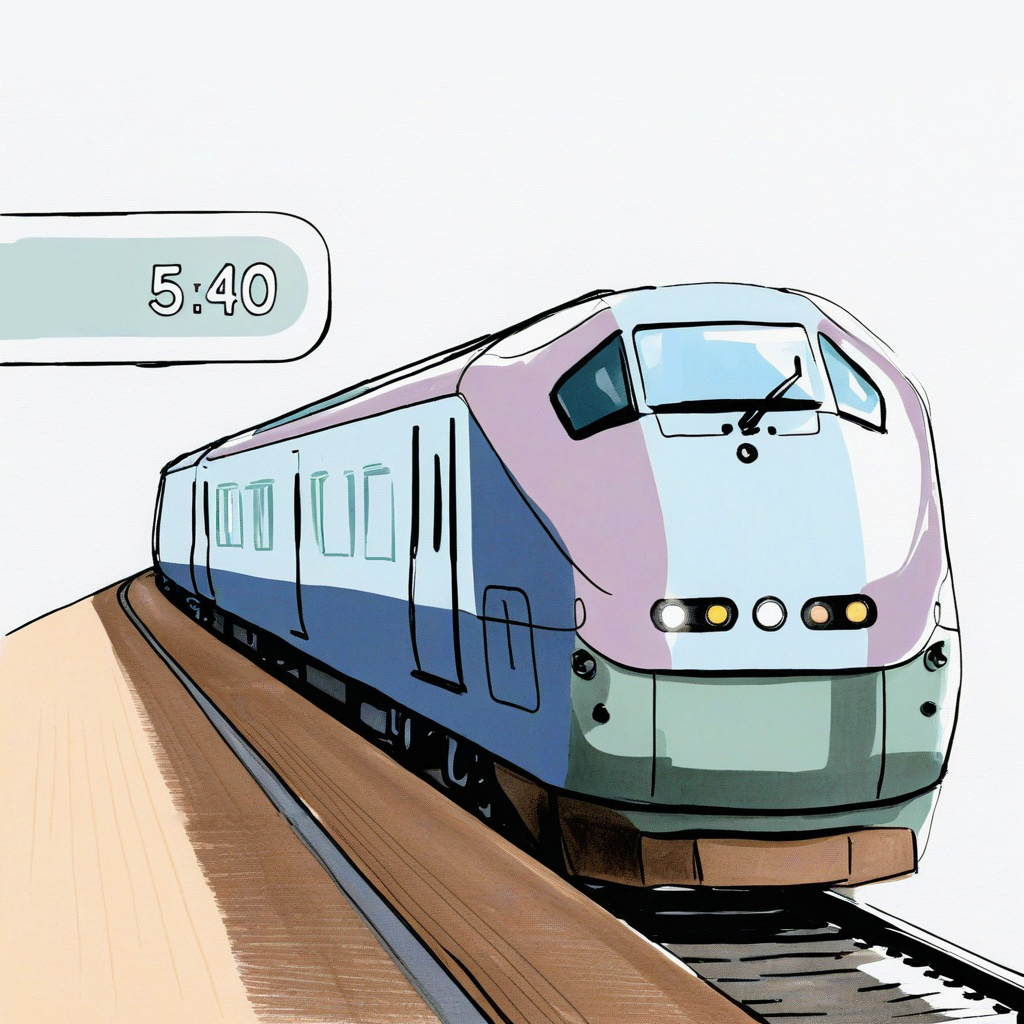 illustration of platform at a train station